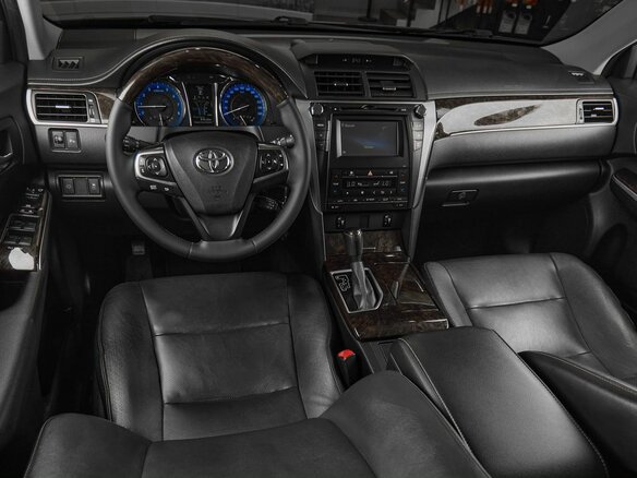 2016 Toyota Camry VII (XV50) Рестайлинг, синий - вид 6