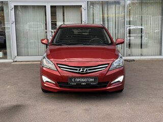 2016 Hyundai Solaris I Рестайлинг, красный, 875000 рублей, вид 2