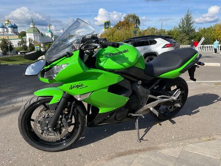 2011 Kawasaki ER-4F (Ninja 400R), зелёный, 340000 рублей, вид 3