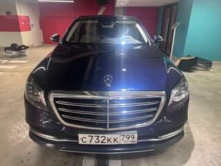 2018 Mercedes-Benz S-Класс 350 d Long VI (W222, C217) Рестайлинг, синий, 3255500 рублей, вид 2