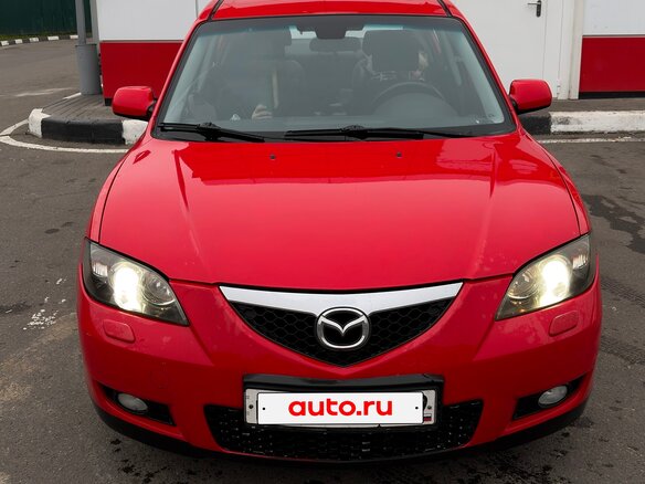 2007 Mazda 3 I (BK) Рестайлинг, красный, 530000 рублей