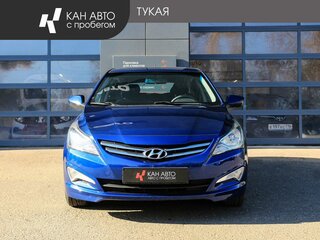 2016 Hyundai Solaris I Рестайлинг, синий, 1100000 рублей, вид 2