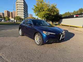 2021 Alfa Romeo Stelvio I Рестайлинг, синий, 3600000 рублей, вид 1