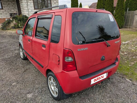 2002 Suzuki Wagon R+ II, красный, 240000 рублей - вид 8