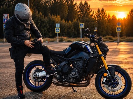 2021 Yamaha MT-09 (FZ-09), чёрный, 930000 рублей, вид 2
