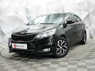 2016 Kia Rio III Рестайлинг, чёрный, 830000 рублей, вид 1