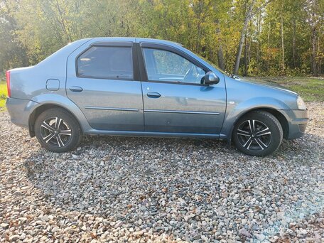 2010 Renault Logan I Рестайлинг, синий, 450000 рублей, вид 4