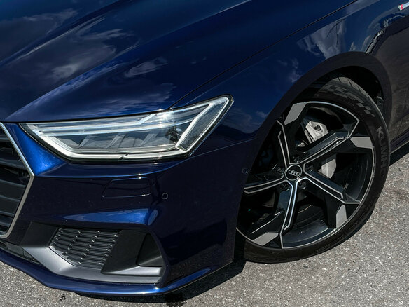 2019 Audi A7 50 TDI II (4K), синий - вид 22