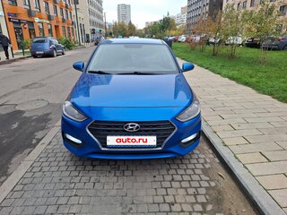 2017 Hyundai Solaris II, синий, 1100000 рублей, вид 2
