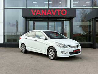 2014 Hyundai Solaris I Рестайлинг, белый, 890000 рублей, вид 2