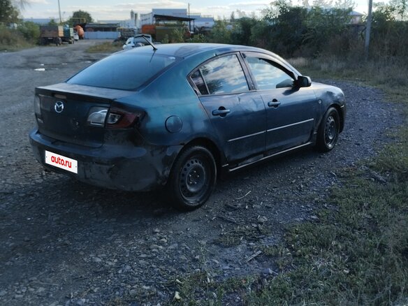 2006 Mazda 3 I (BK) Рестайлинг, синий, 170000 рублей - вид 3