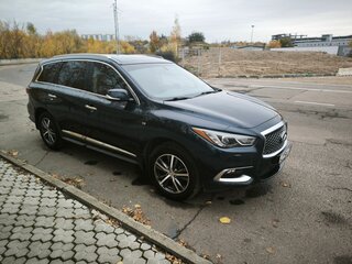 2017 Infiniti QX60 I Рестайлинг, синий, 2250000 рублей, вид 3