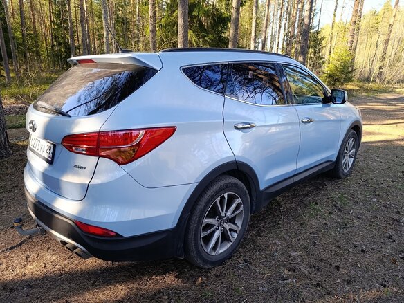 2013 Hyundai Santa Fe III, голубой, 1350000 рублей - вид 1