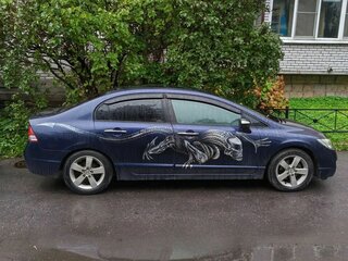 2008 Honda Civic VIII Рестайлинг, синий, 690000 рублей, вид 3