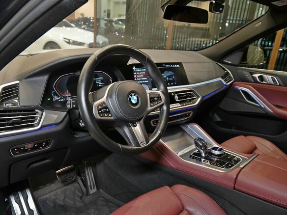 2020 BMW X6 30d III (G06), синий, 7080000 рублей - вид 20