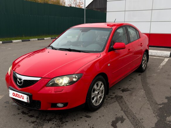 2007 Mazda 3 I (BK) Рестайлинг, красный, 530000 рублей - вид 1