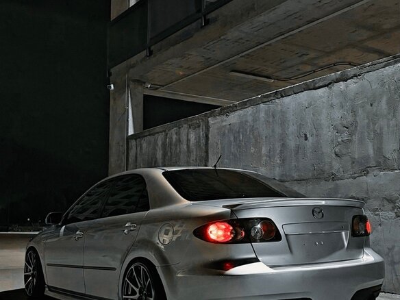 2006 Mazda 6 I (GG) Рестайлинг, серебристый, 750000 рублей - вид 6