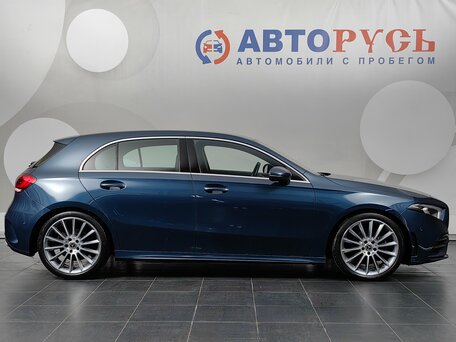 2019 Mercedes-Benz A-Класс 200 IV (W177), синий, 2170000 рублей, вид 5