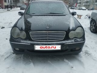 2003 Mercedes-Benz C-Класс 240 II (W203), чёрный, 400000 рублей, вид 1