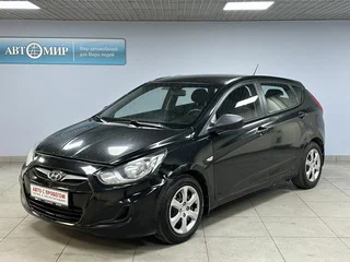 2012 Hyundai Solaris I, чёрный, 771000 рублей, вид 1