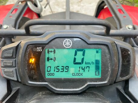 2008 Yamaha Grizzly 700, красный, 1000000 рублей, вид 3