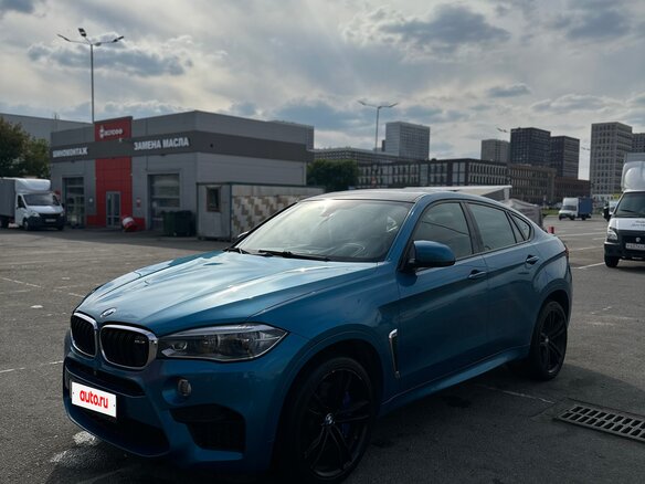 2015 BMW X6 M II (F86), голубой, 3350000 рублей - вид 1