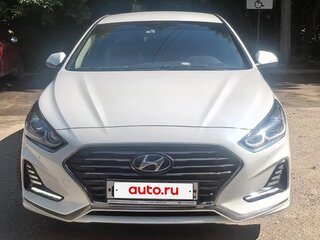 2019 Hyundai Sonata VII (LF) Рестайлинг, белый, 1560000 рублей, вид 2