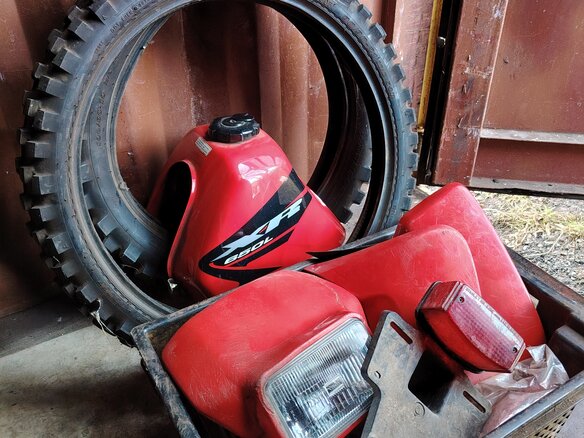 2005 Honda XR 650L, красный, 350000 рублей - вид 5
