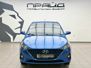 2020 Hyundai Solaris II Рестайлинг, синий, 1469000 рублей, вид 2