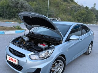 2012 Hyundai Solaris I, голубой, 690000 рублей, вид 3