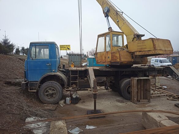 1991 МАЗ Автокраны, синий, 650000 рублей - вид 1