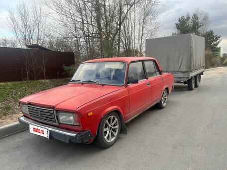 1987 Lada (ВАЗ) 2107, красный, 150000 рублей, вид 1