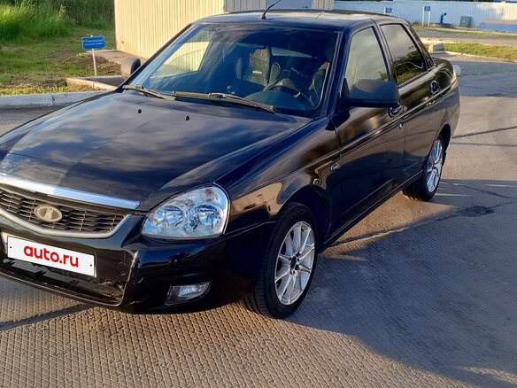2012 Lada (ВАЗ) Priora I, чёрный, 200000 рублей - вид 1