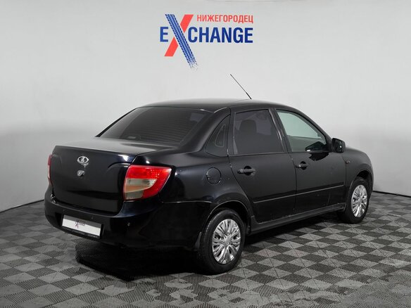 2012 Lada (ВАЗ) Granta I, чёрный, 289000 рублей - вид 3
