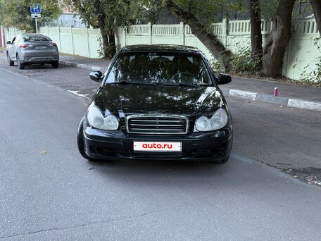 2007 Hyundai Sonata ТагАЗ IV (EF) Рестайлинг, чёрный, 340000 рублей, вид 1