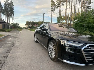 2019 Audi A8 Long 60 TFSI IV (D5), чёрный, 7900000 рублей, вид 4
