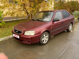 2008 Hyundai Accent ТагАЗ II, красный, 350000 рублей, вид 1