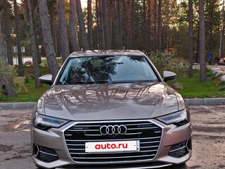 2019 Audi A6 40 TDI V (C8), серебристый, 3750000 рублей, вид 2
