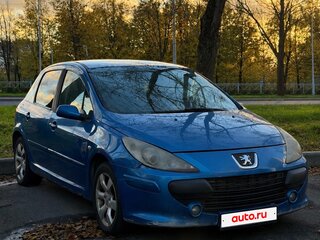 2006 Peugeot 307 I Рестайлинг, синий, 189990 рублей, вид 1