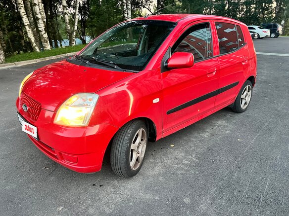 2006 Kia Picanto I, красный, 349000 рублей - вид 1