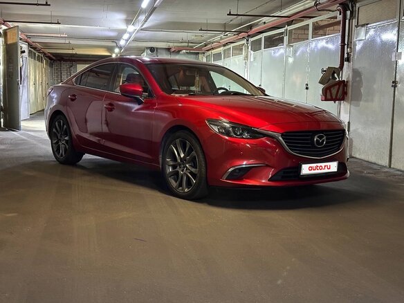 2018 Mazda 6 III (GJ) Рестайлинг, красный, 1950000 рублей