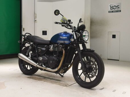 2021 Triumph Street Twin, синий, 777000 рублей, вид 3