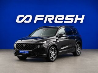 2021 Hyundai Santa Fe IV Рестайлинг, чёрный, 3399077 рублей, вид 5