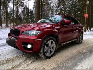 2008 BMW X6 35i 6-speed I (E71), красный, 1350000 рублей, вид 1