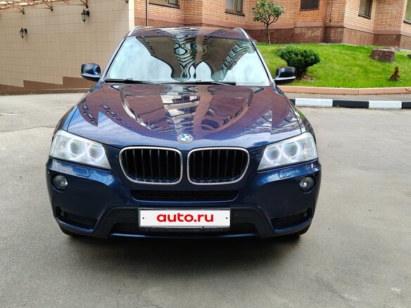 2013 BMW X3 20i xDrive II (F25), синий, 2100000 рублей - вид 1