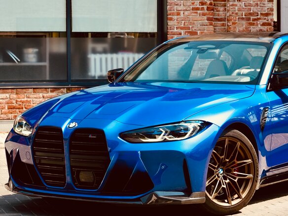 2021 BMW M3 Competition Package VI (G80), синий, 7700000 рублей - вид 9