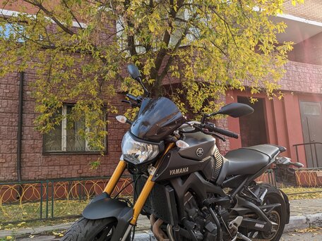 2016 Yamaha MT-09 (FZ-09), серый, 610000 рублей, вид 3