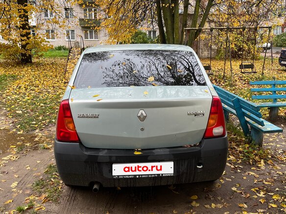 2006 Renault Logan I, зелёный, 249000 рублей - вид 1