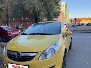 2008 Opel Corsa D, жёлтый, 230000 рублей, вид 2