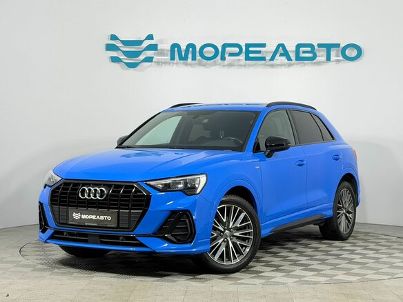 2019 Audi Q3 35 TFSI II (F3), голубой